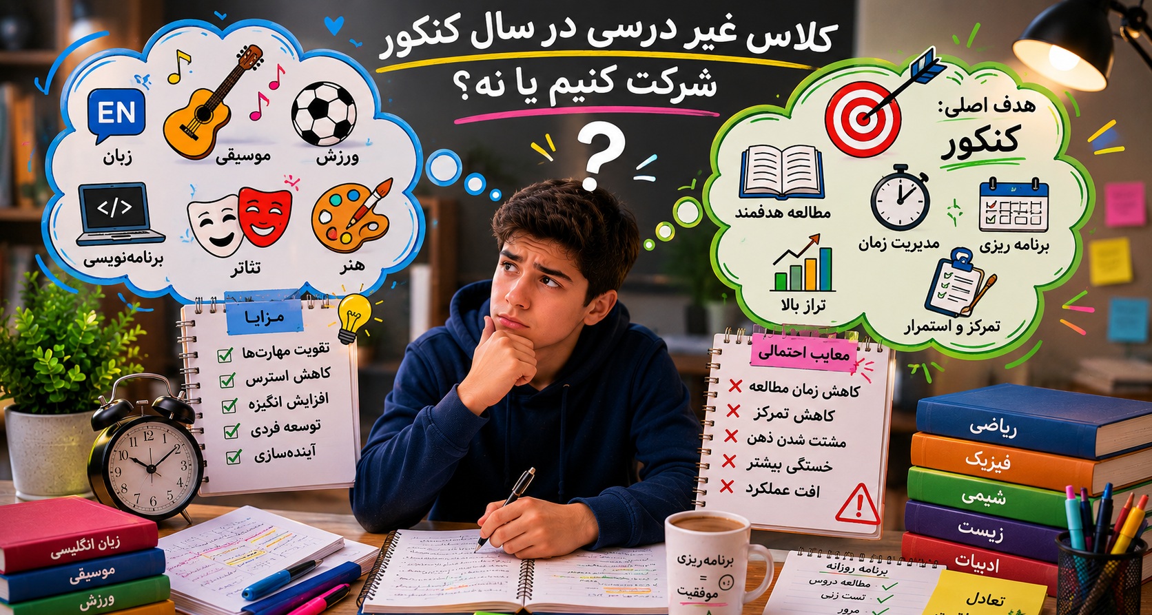 کلاس غیر درسی در سال کنکور؛ شرکت کنیم یا نه؟
